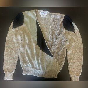 Beautiful 80s vintage hand loomed Enfin by Marcia sweater.